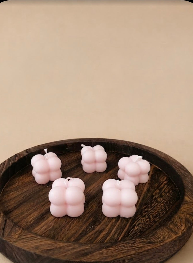 Mini bubbel kaars (Meerdere kleuren)