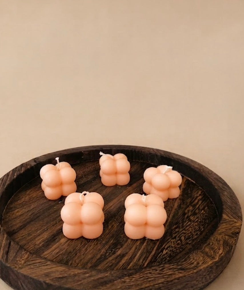 Mini bubbel kaars (Meerdere kleuren)