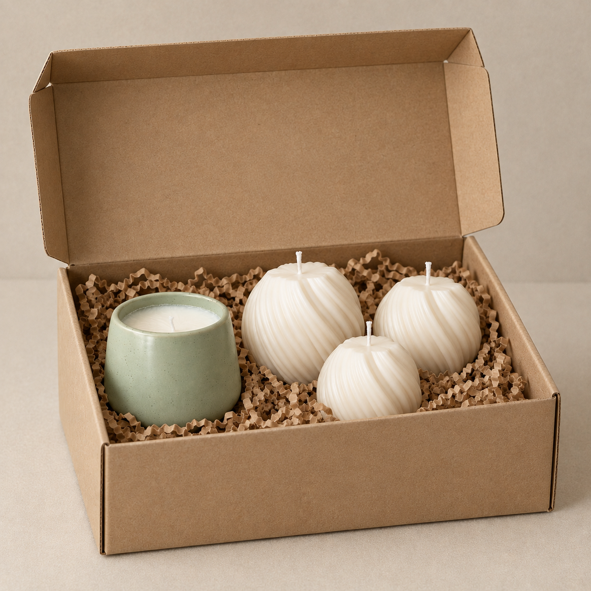 Gift box met geurkaars