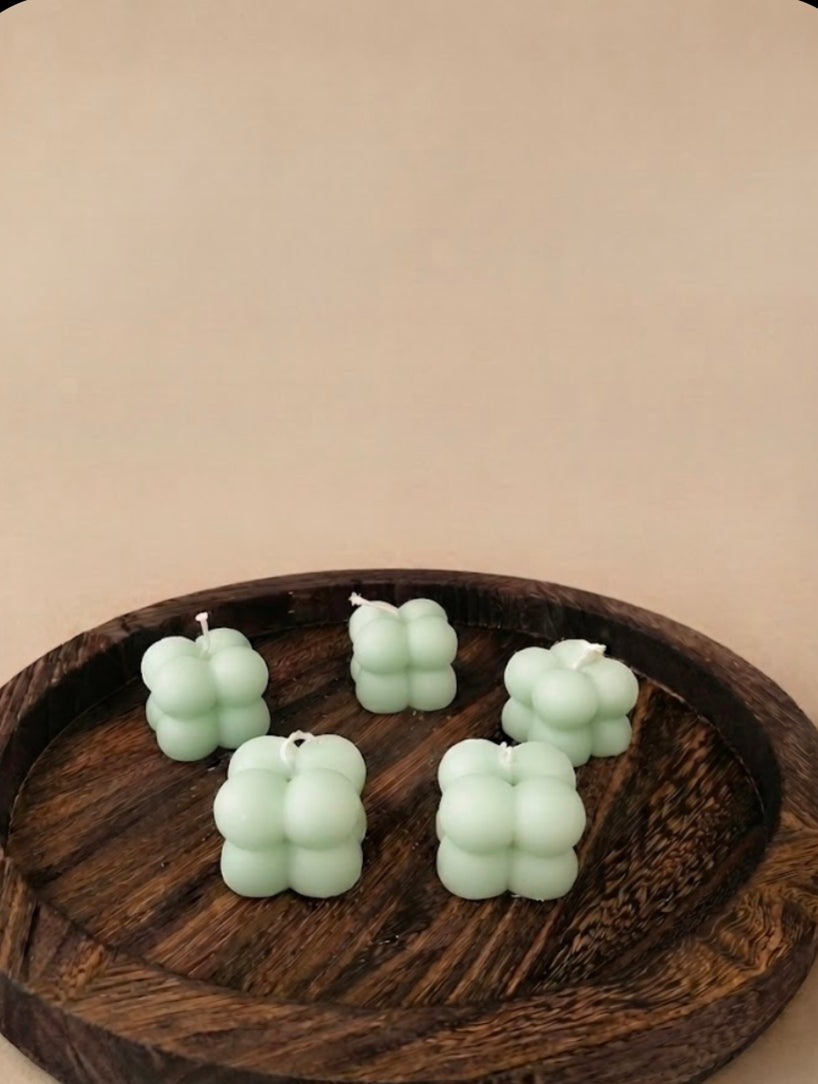 Mini bubbel kaars (Meerdere kleuren)
